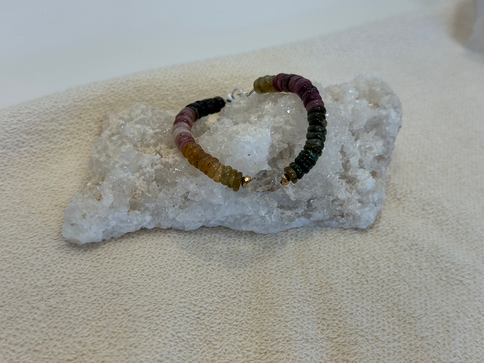 Thumbnail: Multicolor Tourmaline feat Herkimer diamond quartz