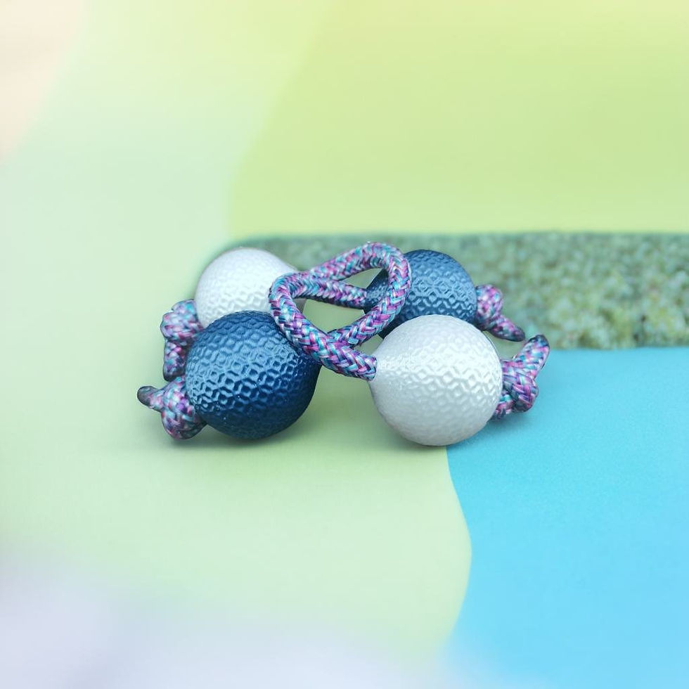Thumbnail: Asalato Dual Line - Something's Unforged - White and Titanium Blue