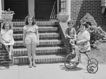 Kids posing for a picture