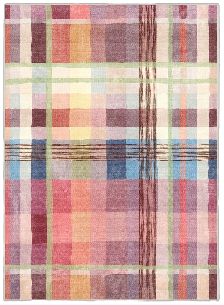 Outdoor Margot Plaid Berry Multicolor Ru
