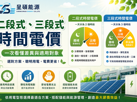 二段式、三段式時間電價怎麼選？一次看懂差異與適用對象