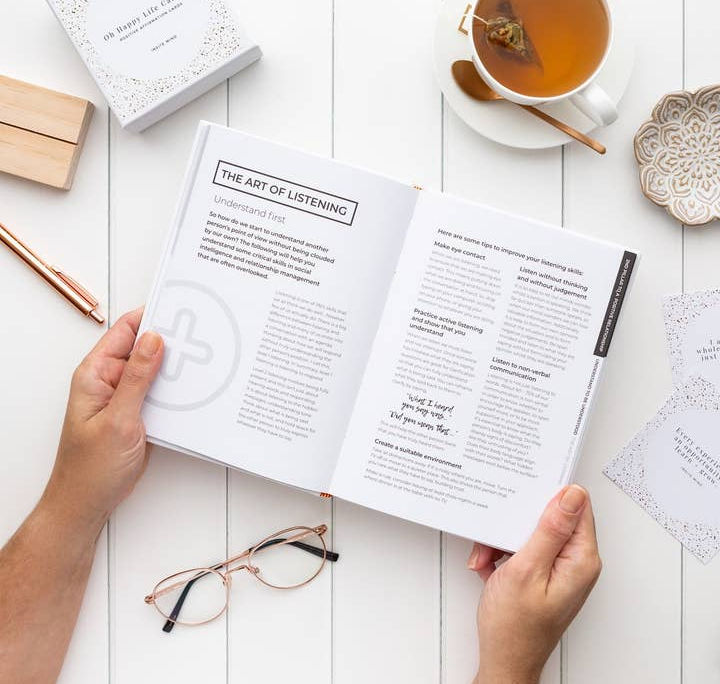 One. Plus One. Workbook & Journal The Art of Listening Page Detail