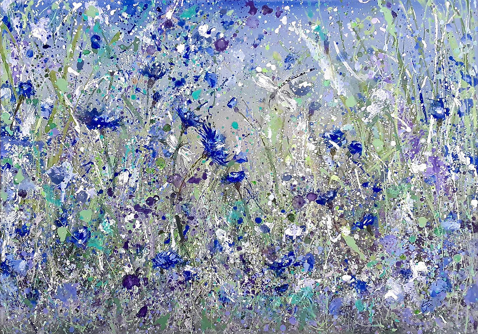 Thumbnail: Don't be blue canvas painting