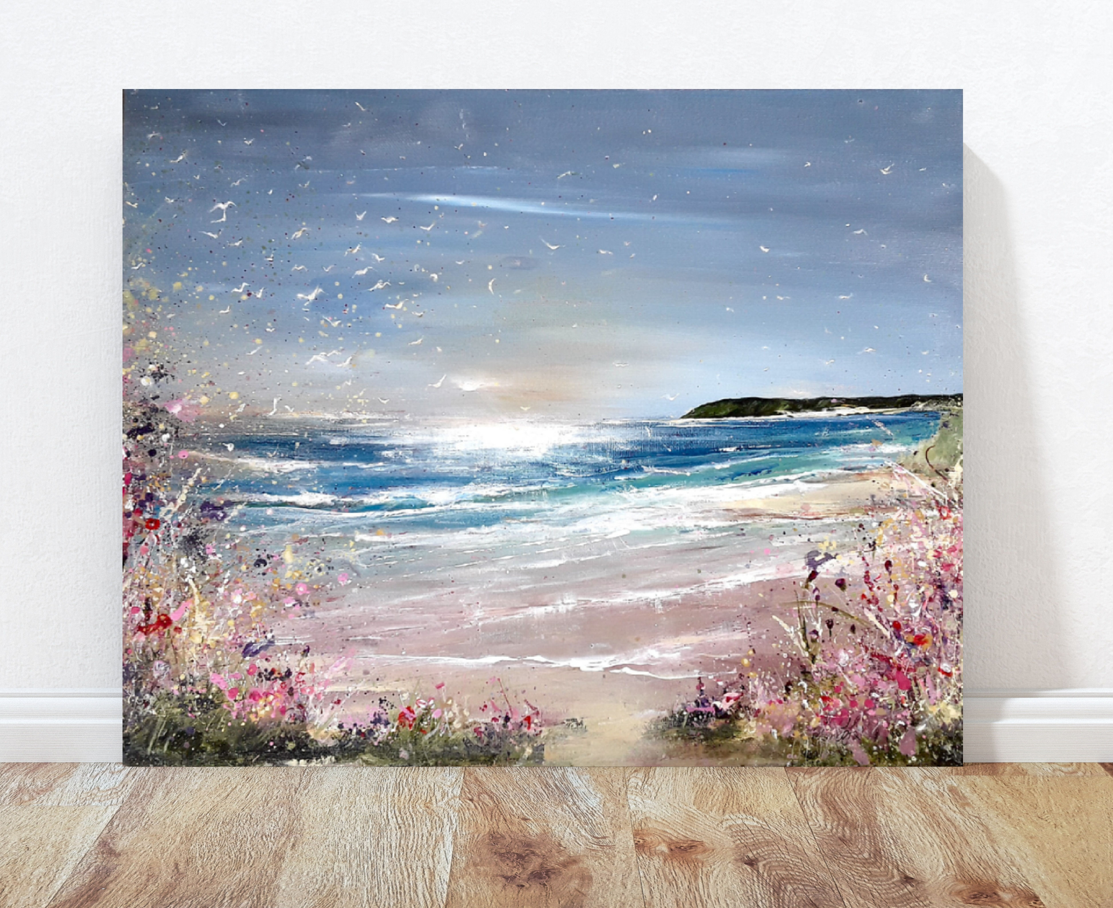 Tenby wildflowers painting
