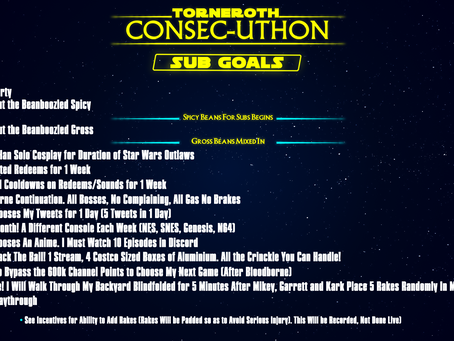 Torneroths First "Subathon"! | Sub Goals