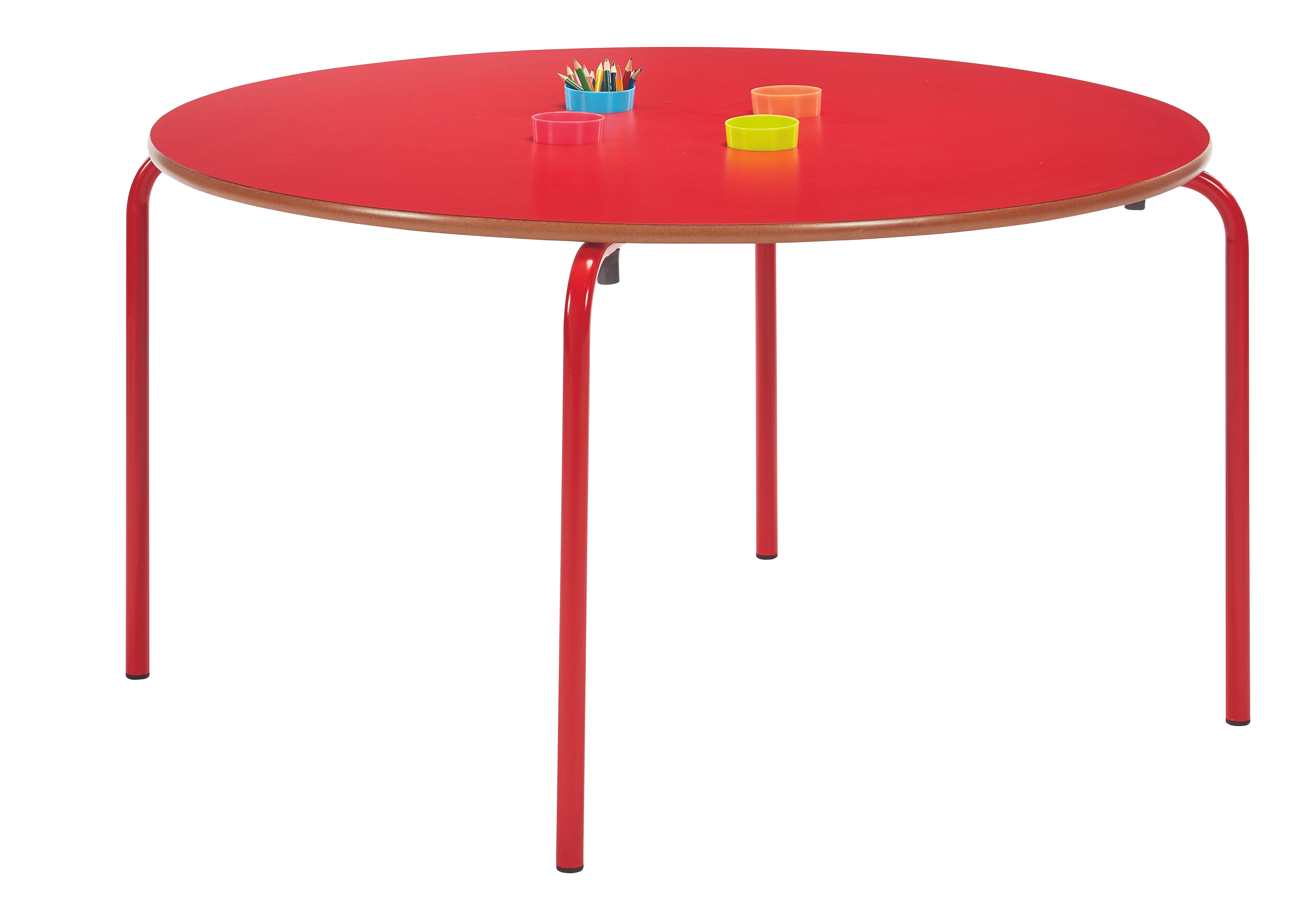 Pen Pot Table Crushed Bent Red