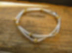 heishi necklace gold