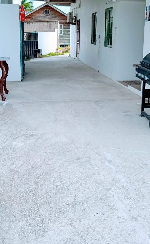 downstairs walkway