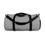 Thumbnail: front view of grey versatile duffel bag, has zipped pocket on top of bag as well as one inside to keep more personal things, comes in sizes small and large