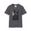 Thumbnail: Tu-pac music artist print t-shirt, print is at front of tee, colour charcoal, with quote 'real eyes realise real lies' Tu-pac giving middle fingers
