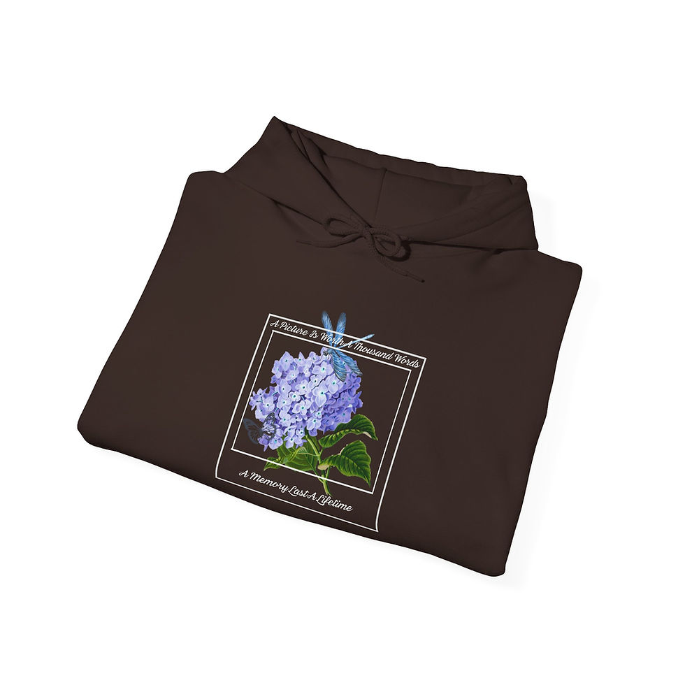 Thumbnail: Floral Polaroid Print Design Hoodie