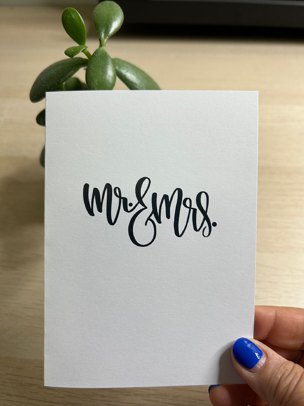 Thumbnail: mr & mrs greeting card