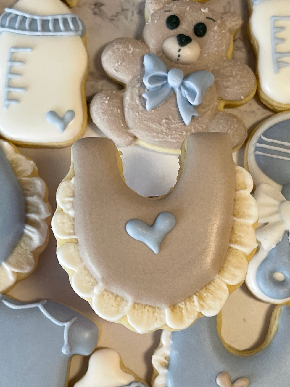 Thumbnail: Baby Shower Teeny Tiny Cookies