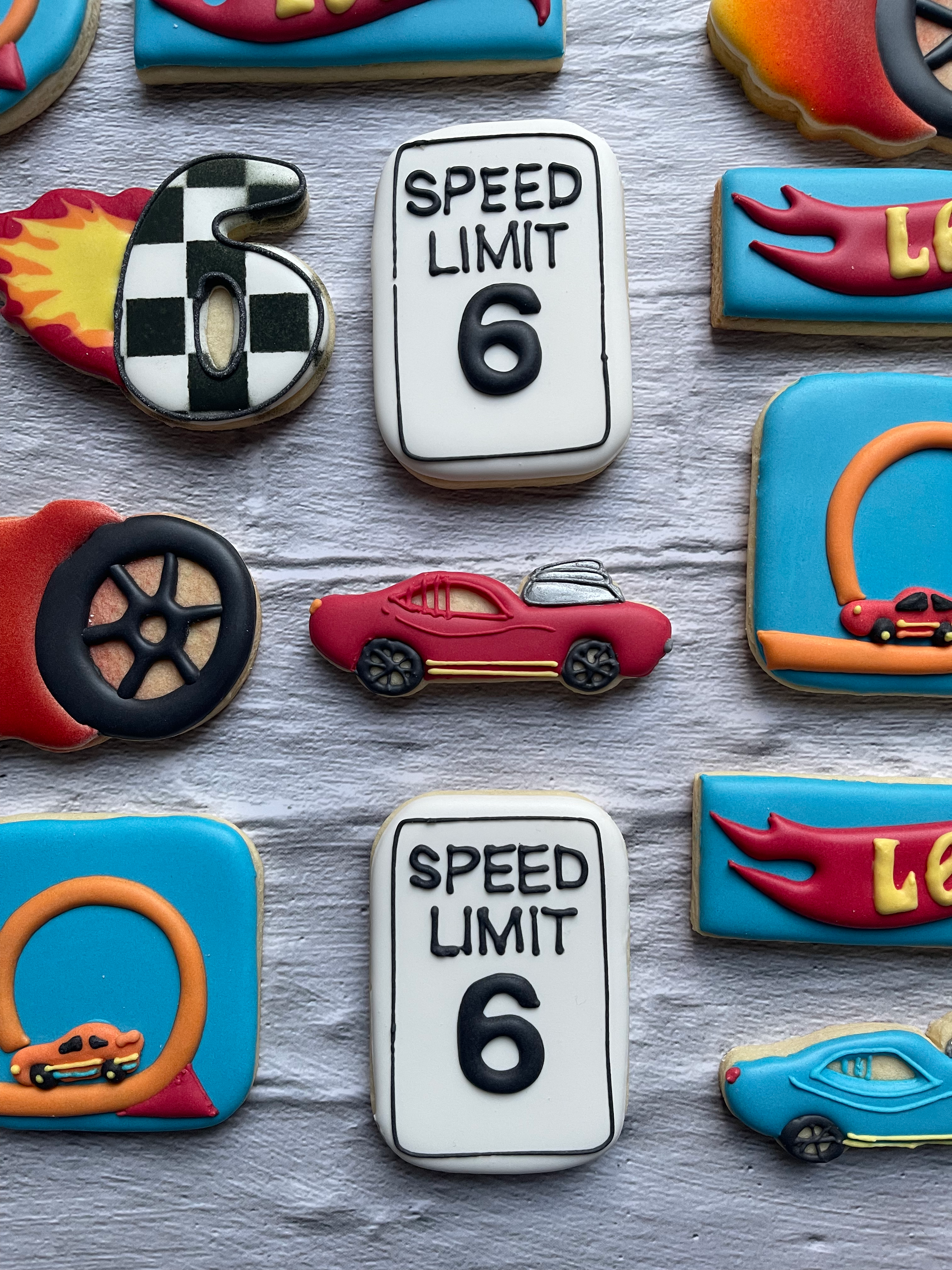 Hot Wheels Birthday Cookies