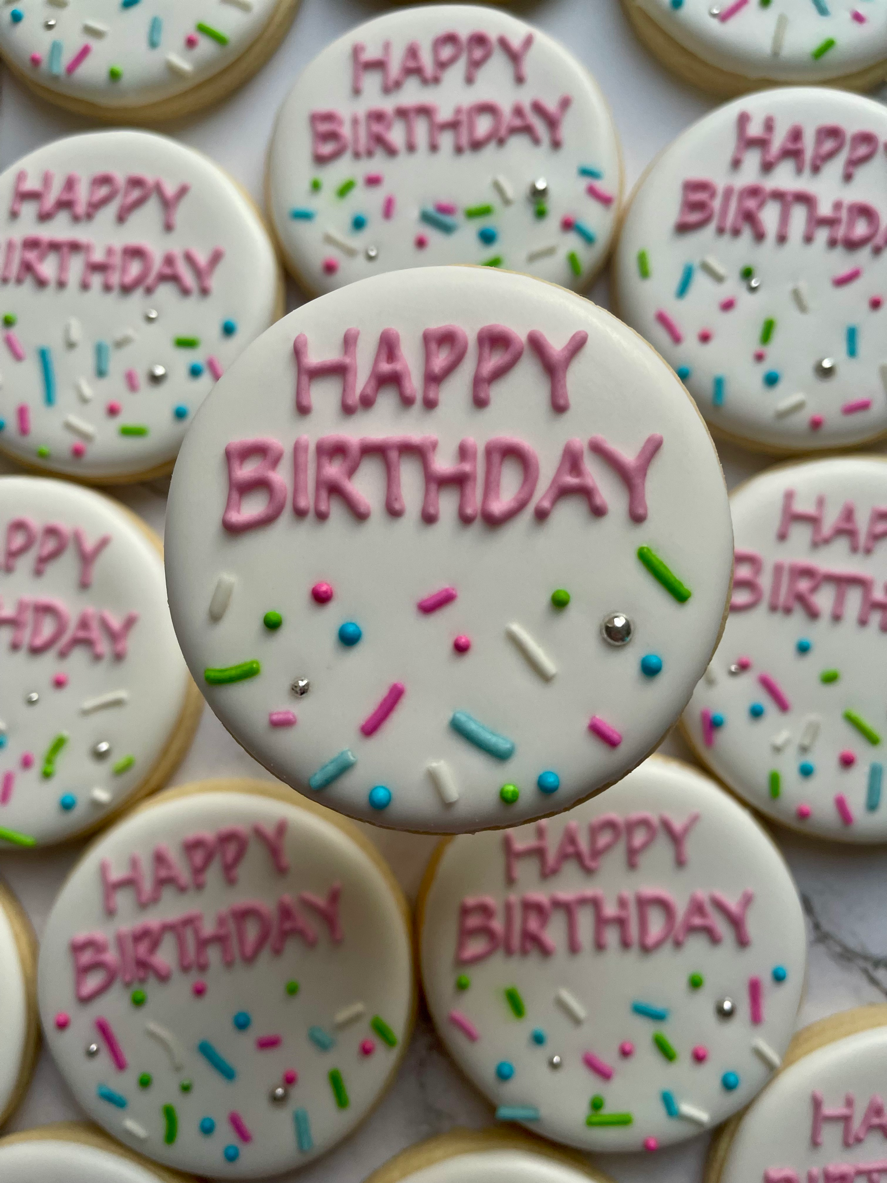 Happy Birthday Cookies - 12 pack