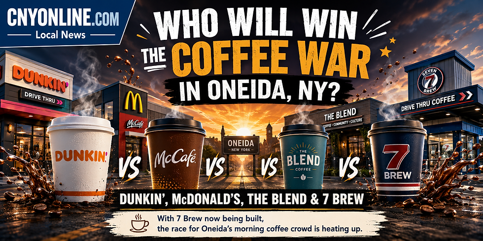 THE GREAT ONEIDA COFFEE WAR: Who Will Rule the Morning Commute?