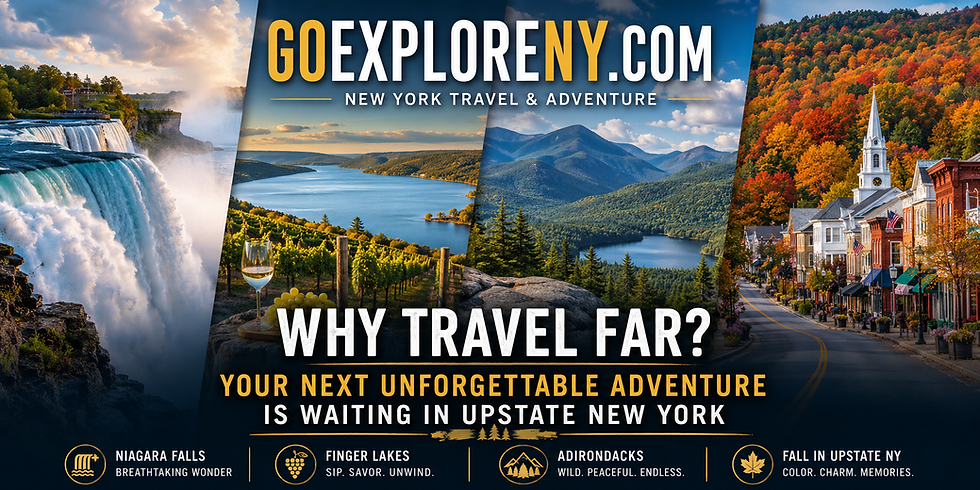 Explore Upstate New York’s best destinations, including Oneida and Madison counties, Niagara Falls, the Finger Lakes, Adirondack Mountains, Sylvan Beach and Chittenango Falls.