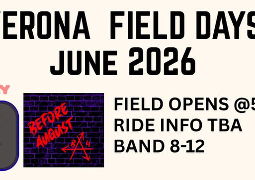 Verona Field Days Set for June 5–7, 2026