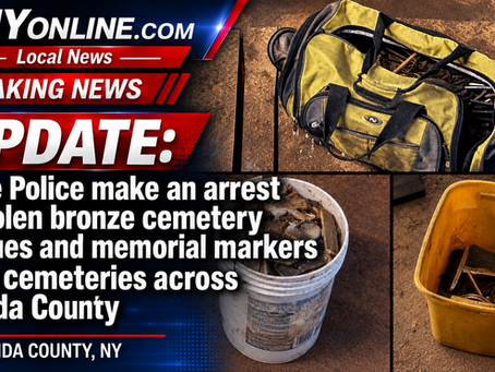 State Police Arrest Suspect in Theft of Bronze Cemetery Plaques Across Oneida County