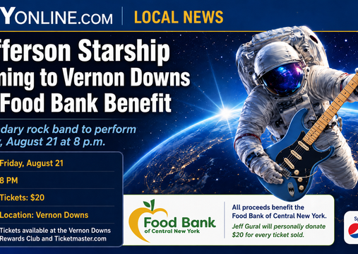 Jefferson Starship Coming to Vernon Downs for Food Bank Benefit