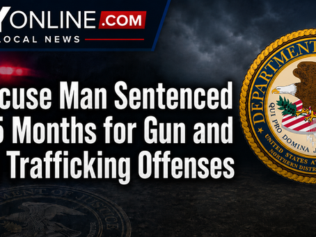 Syracuse Man Sentenced to 75 Months for Gun and Drug Trafficking Offenses