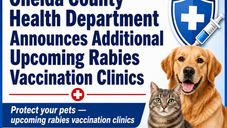 Oneida County Health Department Announces Additional Upcoming Rabies Vaccination Clinics