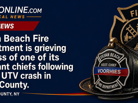 Sylvan Beach Fire Department is grieving the loss of one of its assistant chiefs following a fatal crash UTV in Lewis County.