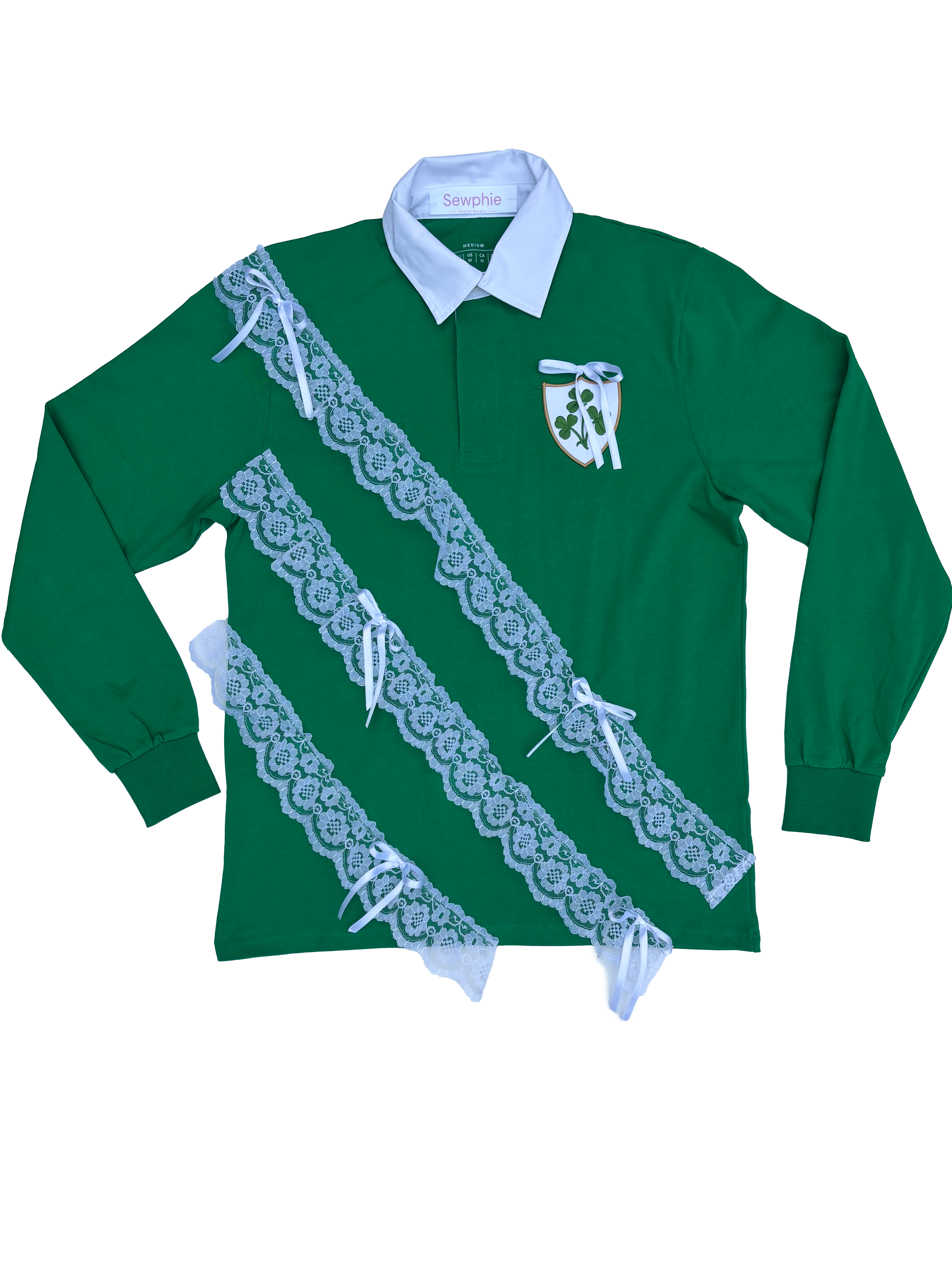 Ireland Rugby Lace Polo - Size Medium