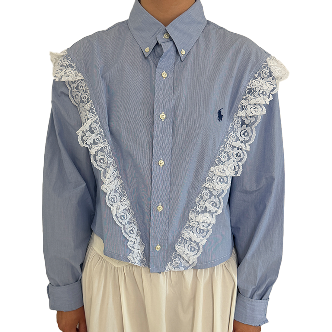 Lace Stripe Shirt