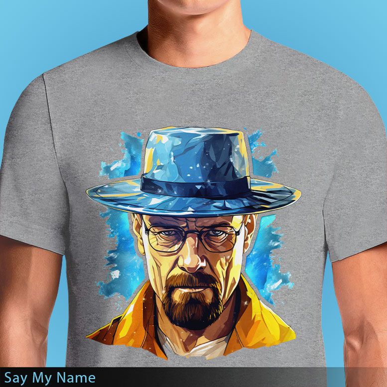 Thumbnail: Breaking Bad Walter White T-Shirt - Say My Name Design - Inkn.in India