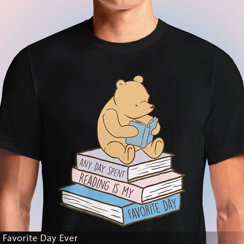 Thumbnail: Favorite Day Ever Reading T-Shirt – Book Lover's Dream | Inkn.in India