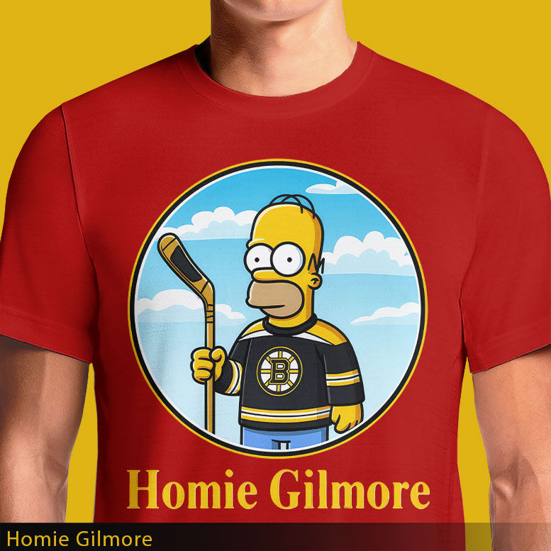 Thumbnail: Homie Gilmore T-Shirt – Homer x Happy Gilmore Mashup | OSOM Tees