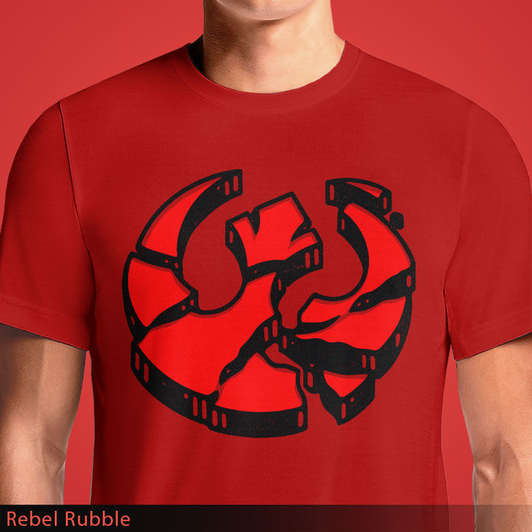 Thumbnail: Rebel Rubble - Broken Rebel Alliance Symbol T-Shirt | OSOM.in