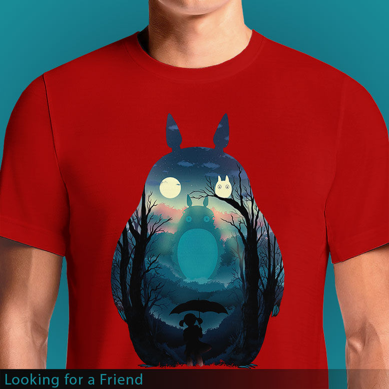 Thumbnail: Looking for a Friend Totoro T-Shirt | Studio Ghibli Anime OSOM.in  Tee