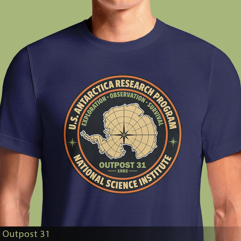 Outpost 31 T-Shirt | Antarctica Research Graphic Tee | OSOM