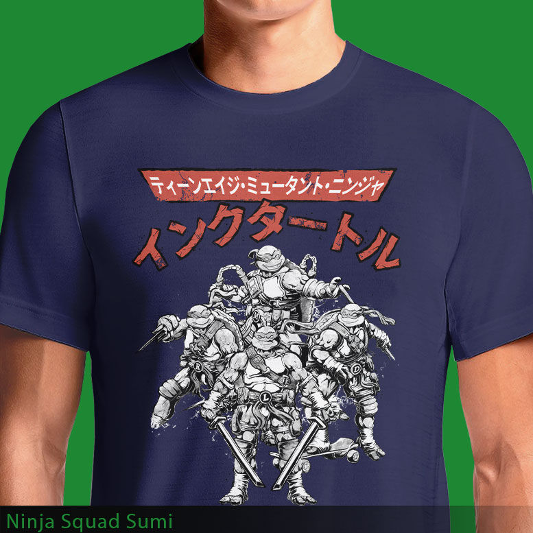 Thumbnail: Ninja Squad Sumi T-Shirt – TMNT Ink Style Japan Edition