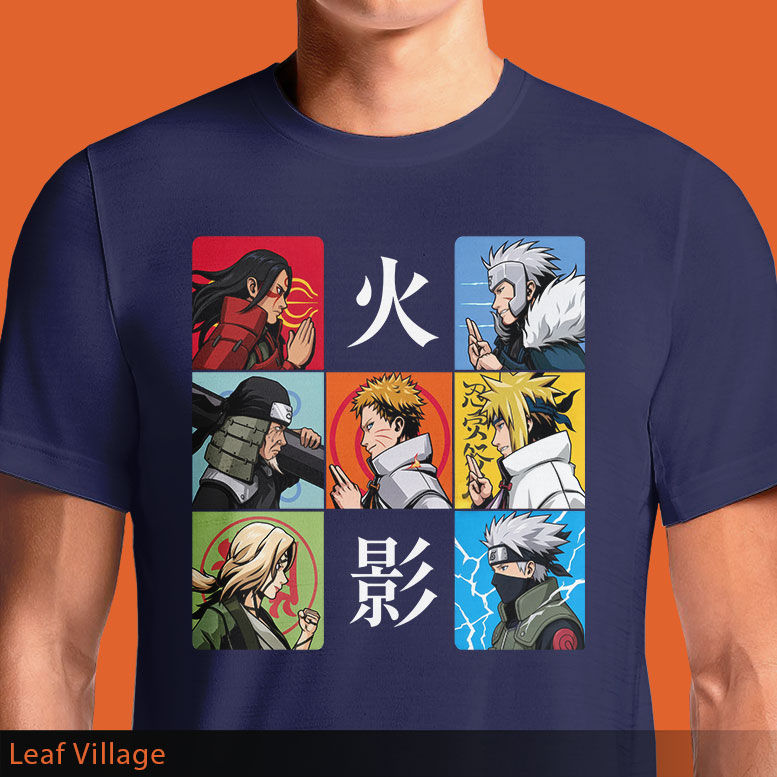 Leaf Village T-Shirt | Naruto Hokage Graphic Tee | OSOM
