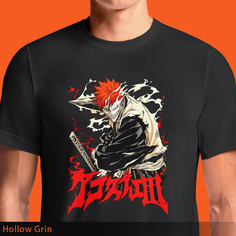 Hollow Grin T-Shirt | Bleach Ichigo Hollow Graphic Tee | OSOM