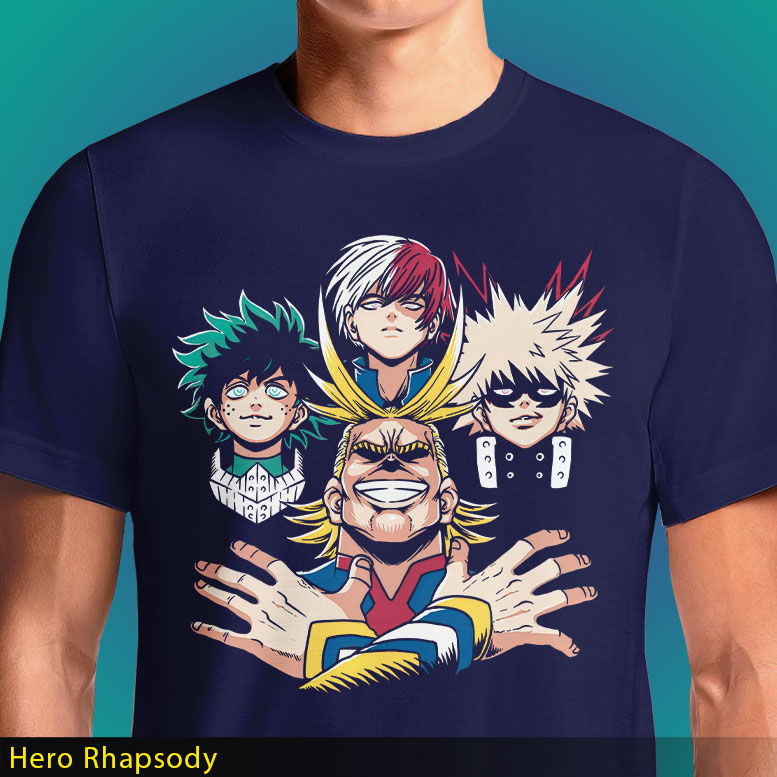 Hero Rhapsody T-Shirt | My Hero Academia x Bohemian Rhapsody Parody