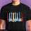 Thumbnail: Music Colors T-Shirt - Abstract Brush Stroke Piano & Birds Design - Inkn.in India