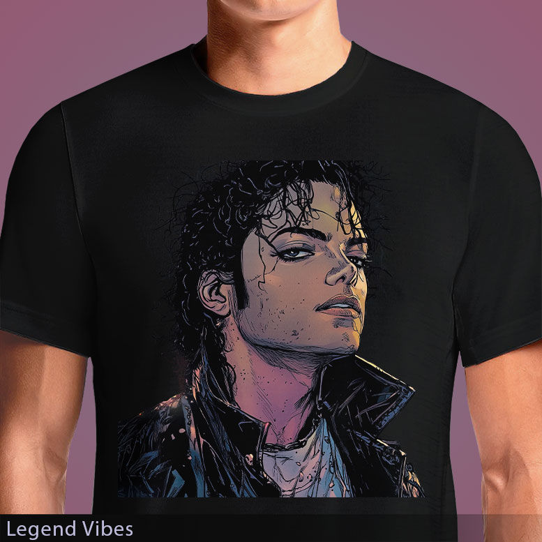 Legend Vibes T-Shirt - Michael Jackson Album Art in GTA Style | OSOM.in