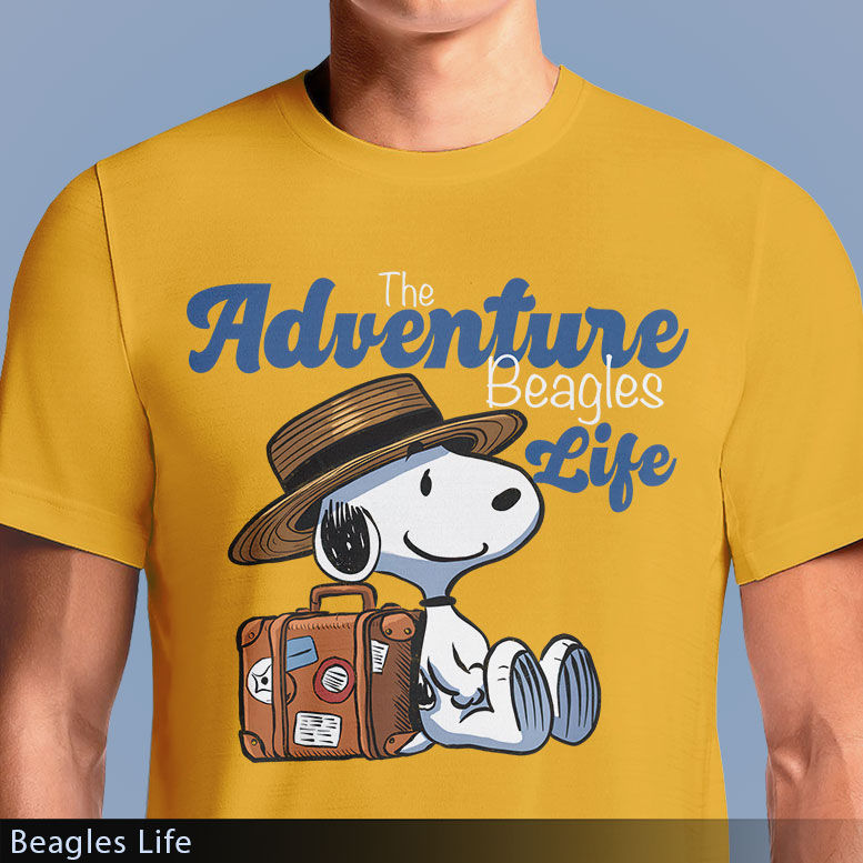 Thumbnail: The Adventurous Beagle's Life - Snoopy T-Shirt | OSOM.in