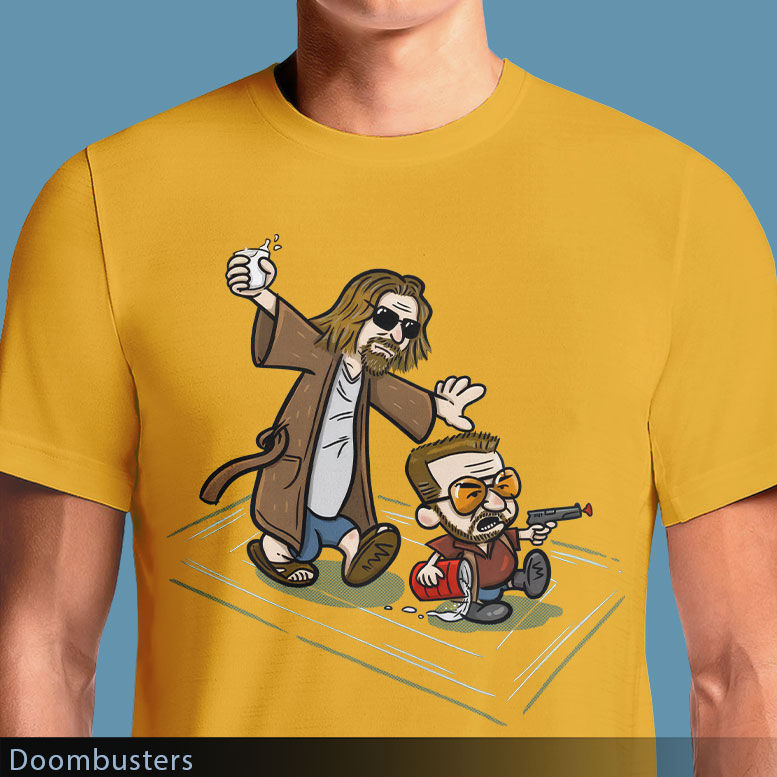 Thumbnail: Abide & Rage T-Shirt – The Dude & Walter Cartoon Mashup Tee OSOM.in
