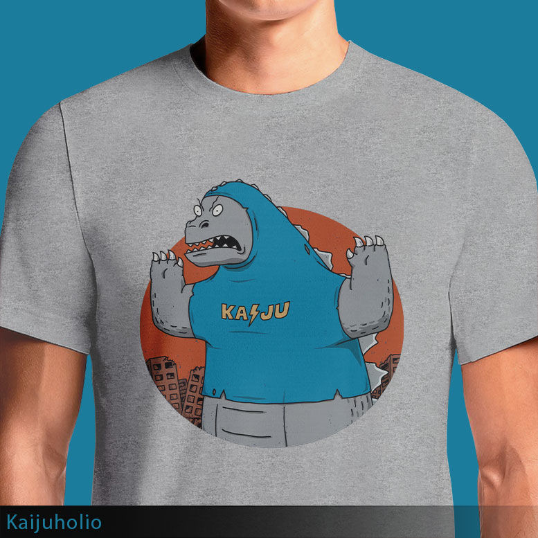 Kaijuholio T-Shirt | Godzilla Meets Beavis & Butt-Head Mashup Tee | OSOM India