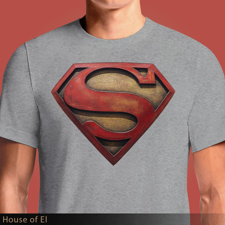 Thumbnail: OSOM.in House of El Superman Crest Logo T-Shirt | Iconic Superhero Apparel