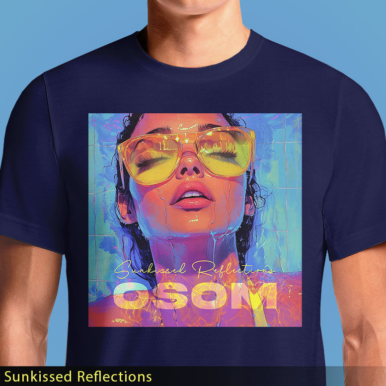 Thumbnail: OSOM Sunkissed Reflections T-Shirt – Relaxed Poolside Vibes in GTA Art Style