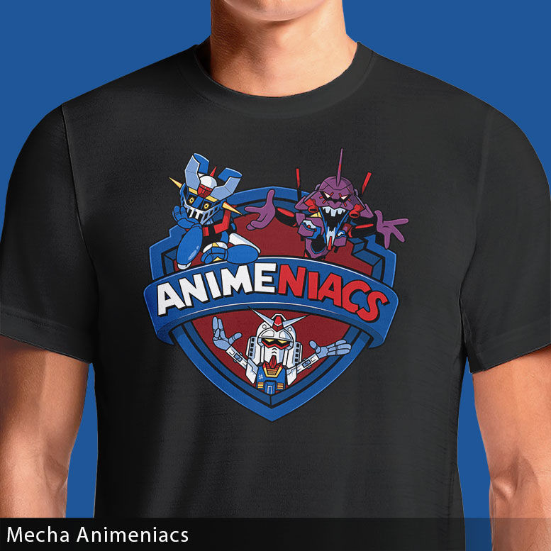 Mecha Animeniacs T-Shirt | Mazinger Gundam Eva Mashup Tee | OSOM