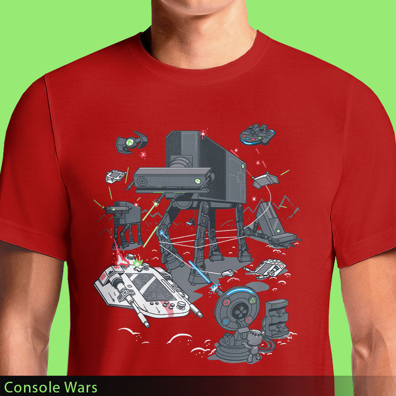 Thumbnail: Console Wars T-Shirt – Star Wars x Retro Gaming Parody Tee | OSOM