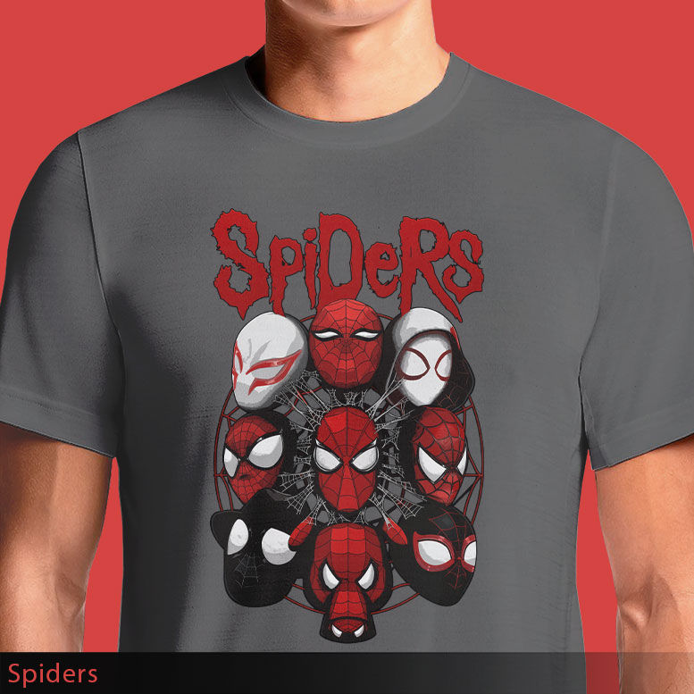 Spiders T-Shirt | Spider-Man Spider-Verse Graphic Tee | OSOM