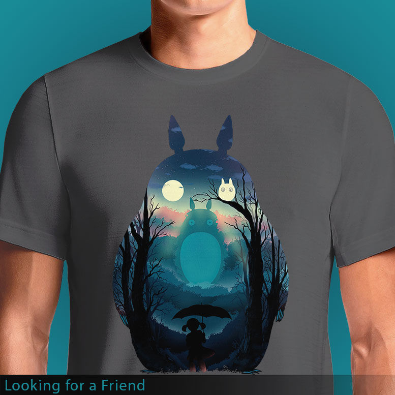 Thumbnail: Looking for a Friend Totoro T-Shirt | Studio Ghibli Anime OSOM.in  Tee